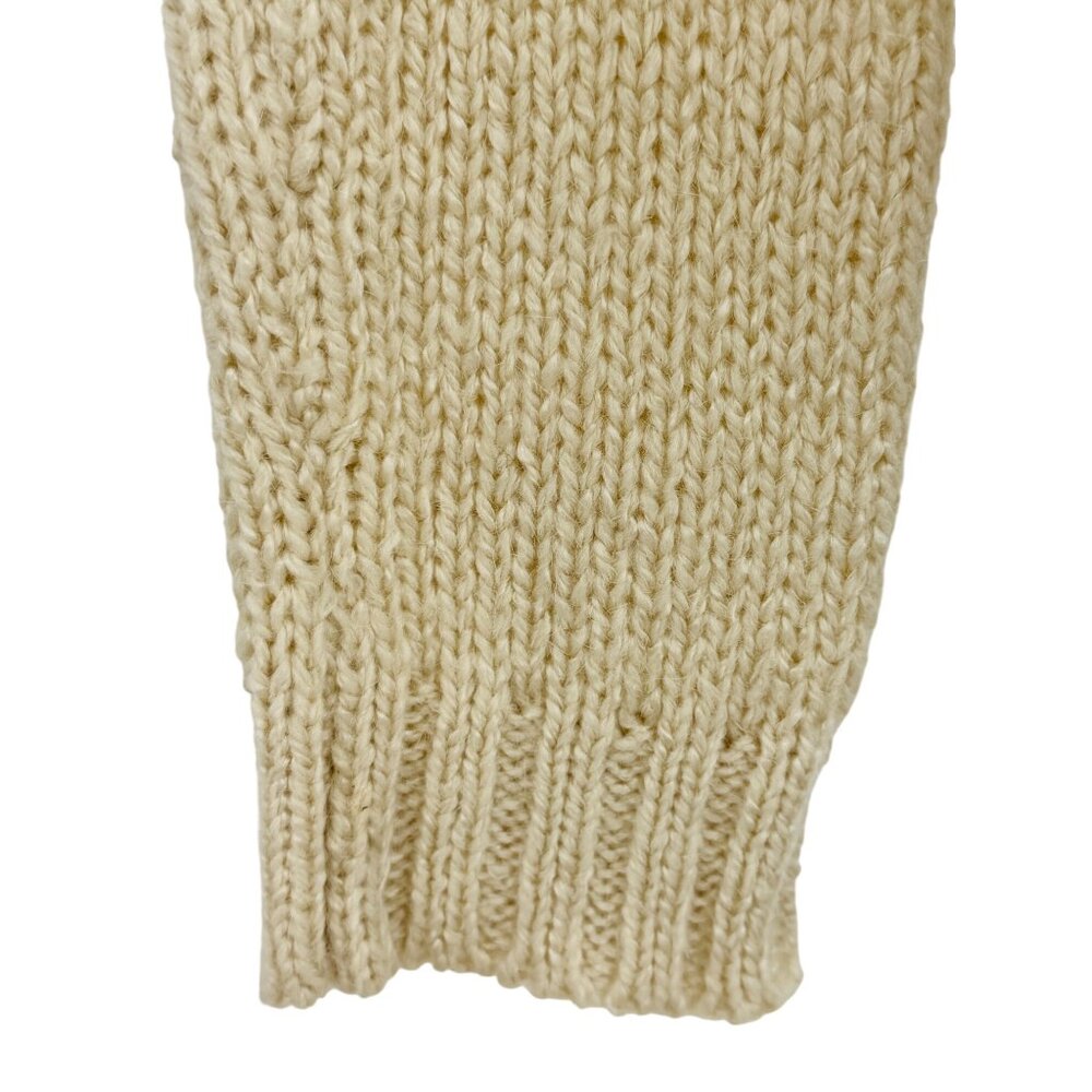 Vtg Y2K Nasty Gal Chunky Pink & Cream Boxy Relaxed Knit Sweater | Soft Girl Twee - Picture 15 of 16